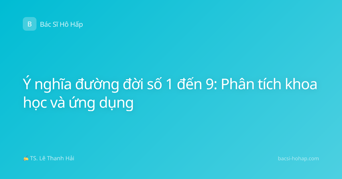 Ý nghĩa đường đời số 1 đến 9: Phân tích khoa học và ứng dụng
